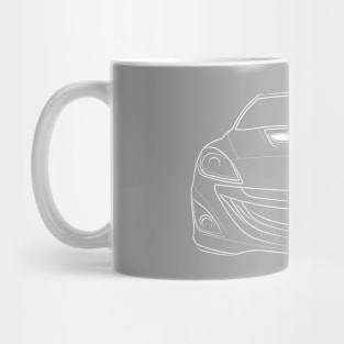 Mazda3 MPS BL Mazdaspeed 3 - front stencil, white Mug